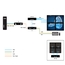 KVXHP-400: Extender Kit, (1) DisplayPort 1.2 MST feeding up to (4) monitors, USB 2.0, RS-232, Audio